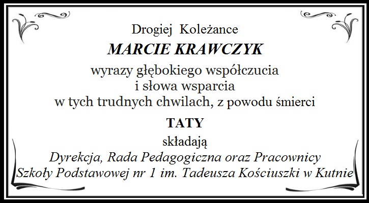 Kondolencje - Zdjęcie główne