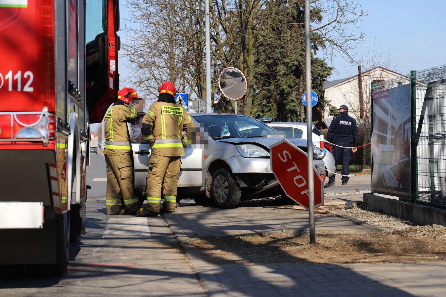 Do zdarzenia z udziałem dwóch aut doszło w Kutnie na skrzyżowaniu Północnej z Kasztanową