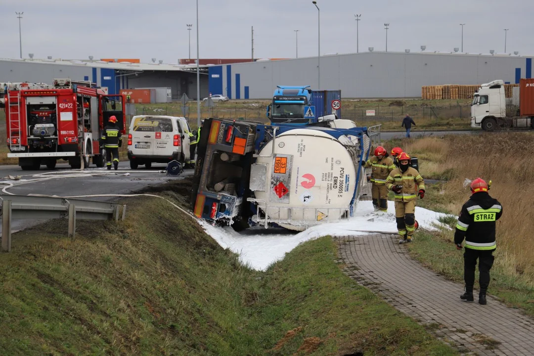 Wypadek na ul. Intermodalnej w Kutnie