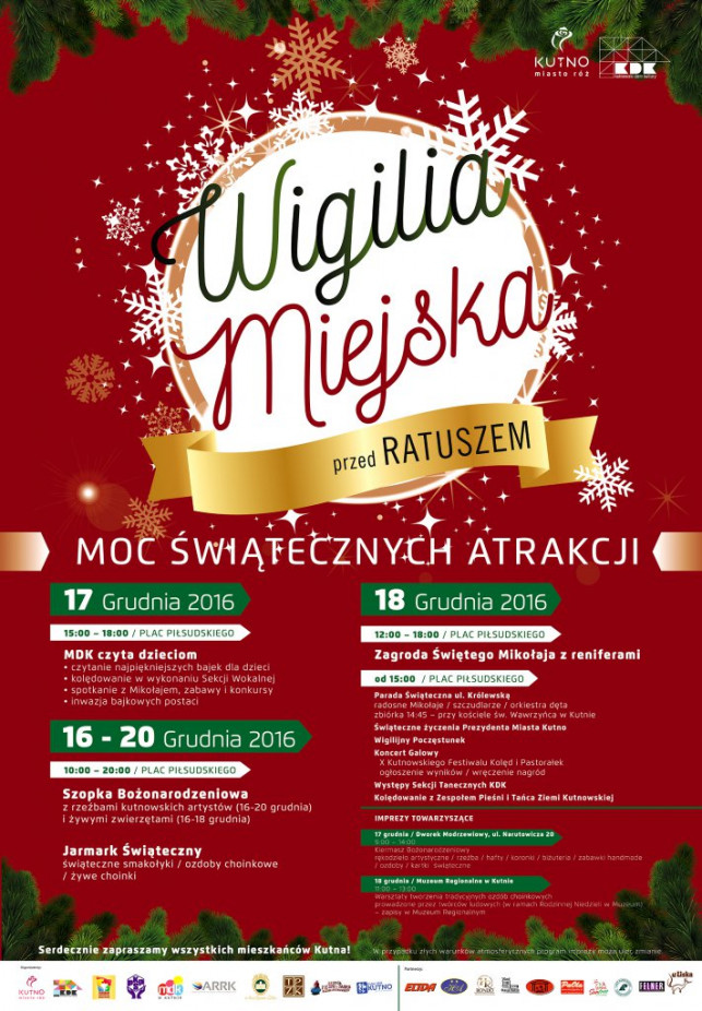 Wigilia Miejska przed ratuszem - Zdjęcie główne