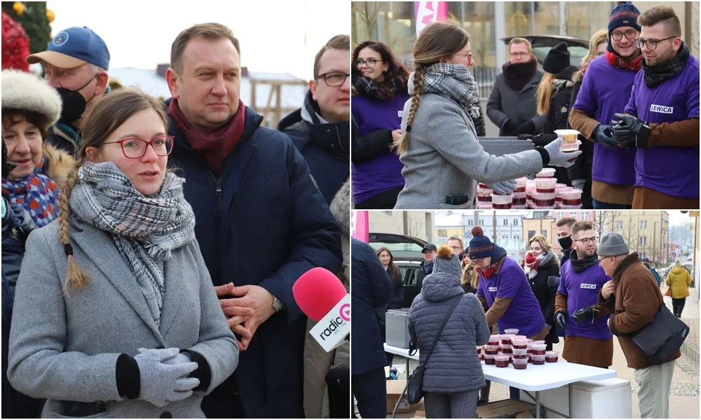 Przedświąteczna akcja Lewicy w Kutnie. Rozdawali ciepłe posiłki, mówili o drożyźnie i pandemii [ZDJĘCIA/WIDEO] - Zdjęcie główne