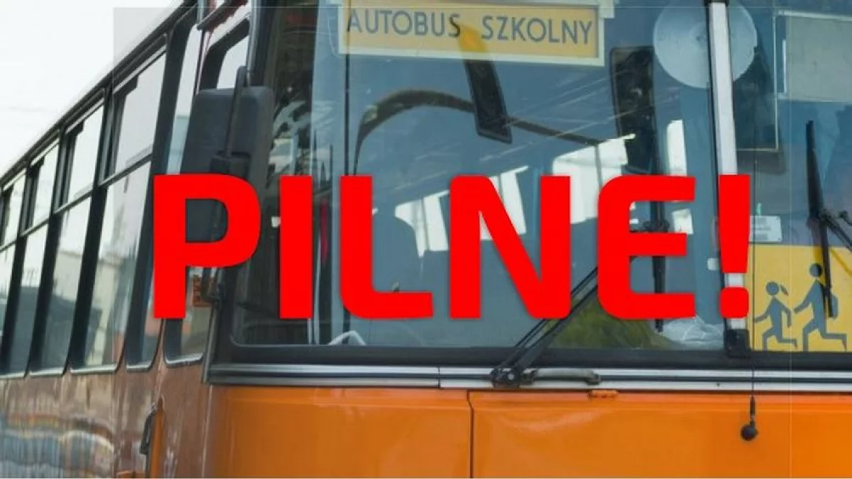 Uwaga, zmiana rozkładu jazdy autobusu szkolnego. "Przepraszam i proszę o wyrozumiałość" - Zdjęcie główne