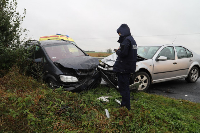 [ZDJĘCIA] Wypadek pod Kutnem. Są poszkodowani - Zdjęcie główne