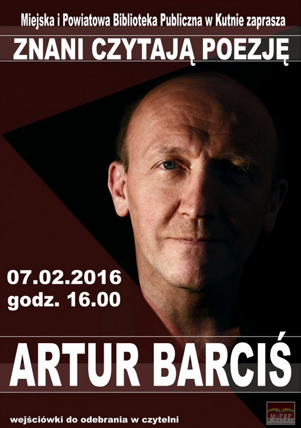 Artur Barciś czyta poezję w MiPBP - Zdjęcie główne