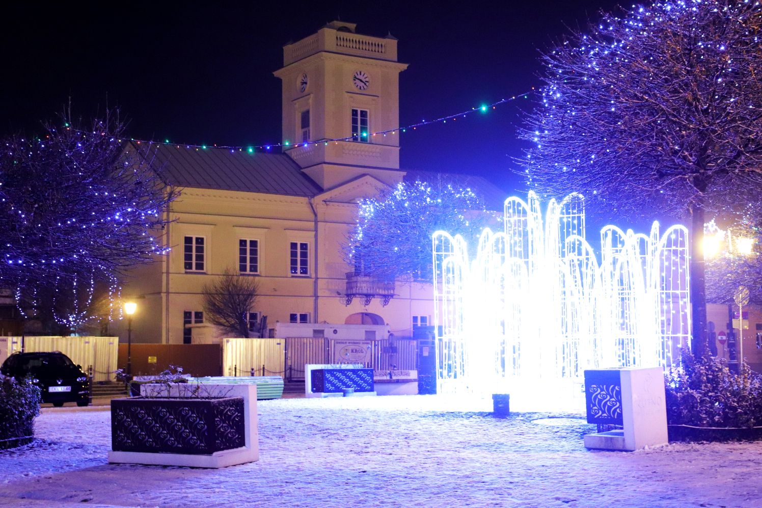 W Kutnie spadł pierwszy śnieg w tym roku