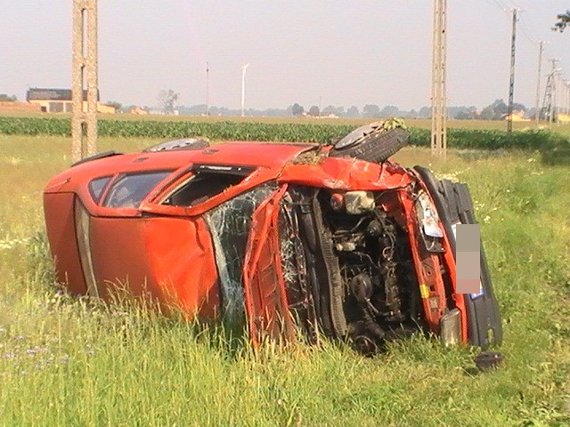 Groźny wypadek w Gołębiewie - Zdjęcie główne