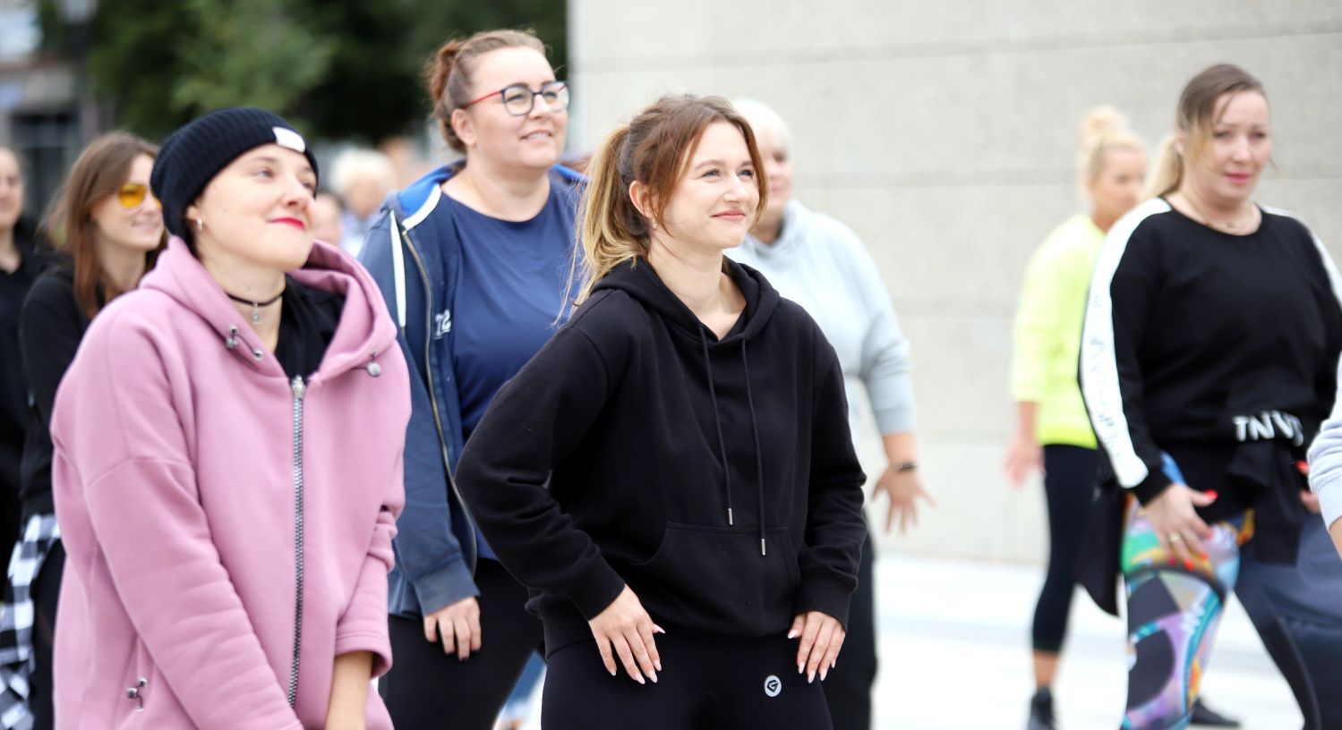 Na Placu Wolności w Kutnie odbywa się Maraton Fitness zorganizowany w ramach Budżetu Obywatelskiego