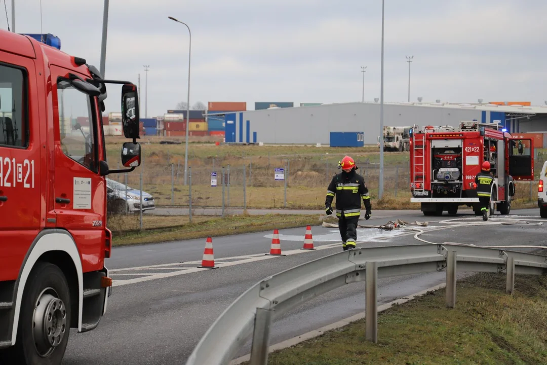 Wypadek na ul. Intermodalnej w Kutnie