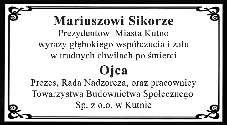 Kondolencje - Zdjęcie główne