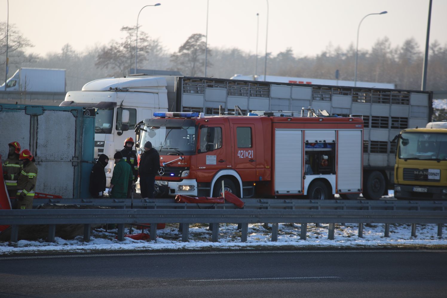 Do zdarzenia doszło na A1 pod Kutnem.