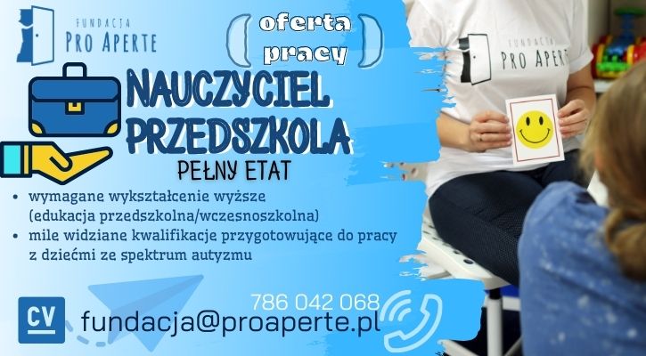 Nauczyciel Przedszkola - Fundacja Pro Aperte - Zdjęcie główne