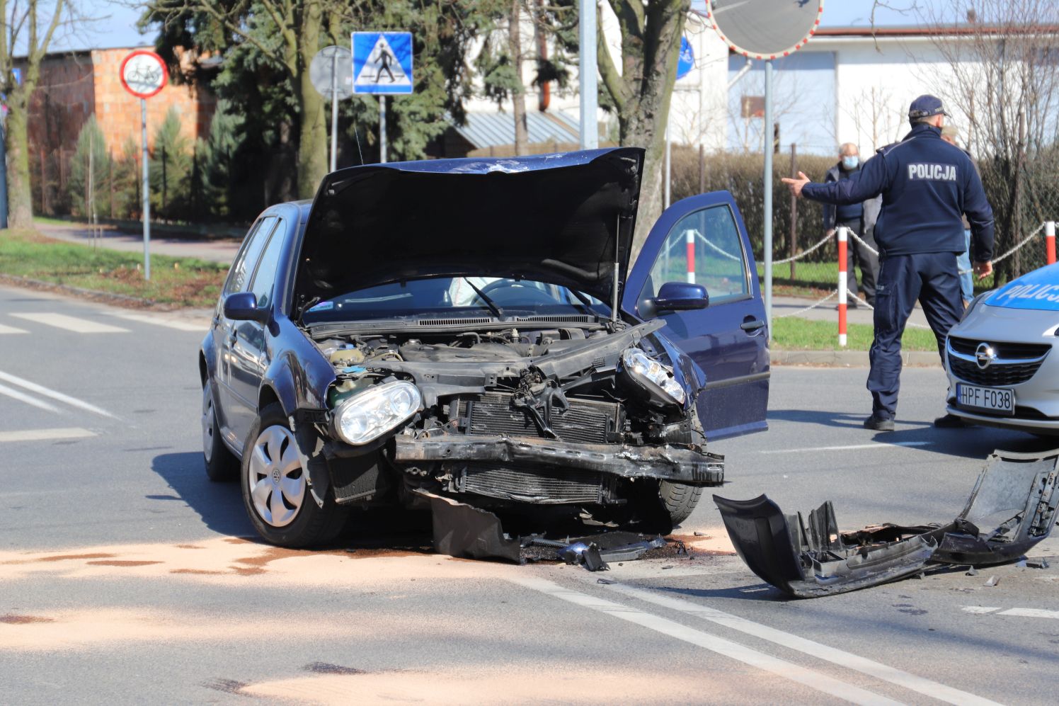 Do zdarzenia z udziałem dwóch aut doszło w Kutnie na skrzyżowaniu Północnej z Kasztanową