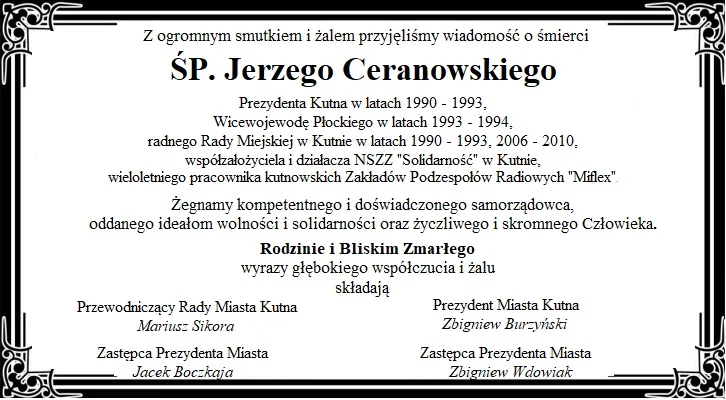 Kondolencje - Zdjęcie główne