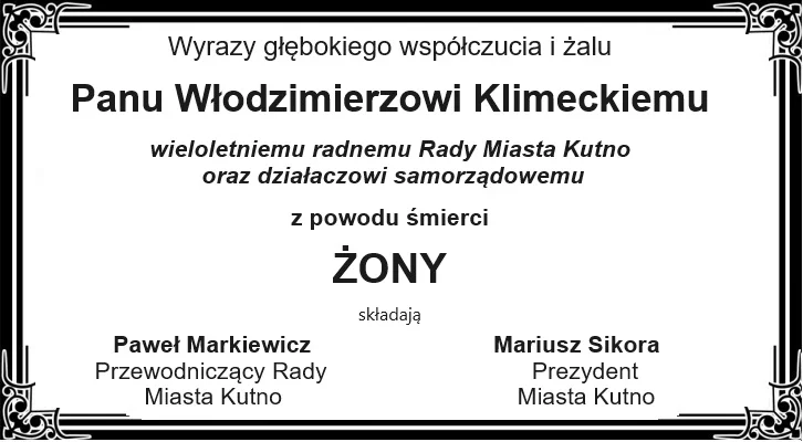 Kondolencje - Zdjęcie główne