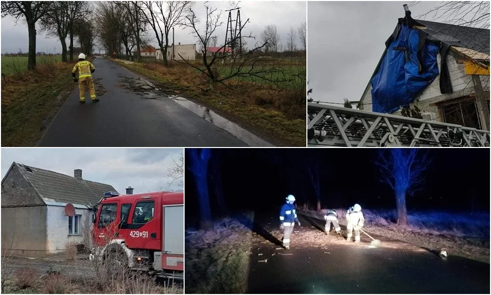 Wichura dała się we znaki. Strażacy z powiatu kutnowskiego interweniowali kilkadziesiąt razy [ZDJĘCIA] - Zdjęcie główne