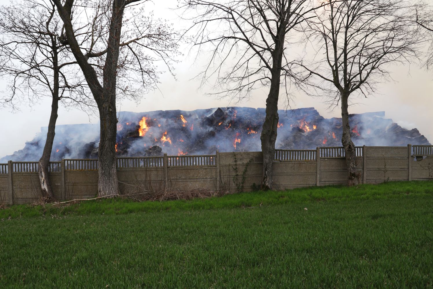 Akcja strażaków z powiatu kutnowskiego trwała 36 godzin. Do pożaru doszło w gm. Krośniewice