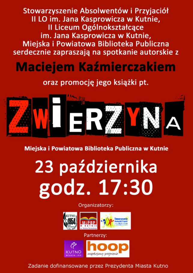 Spotkanie autorskie z Maciejem Kaźmierczakiem - Zdjęcie główne