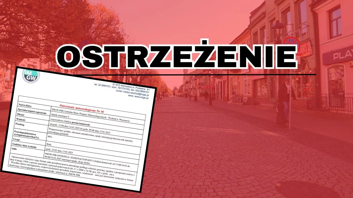 Zarządzanie Kryzysowe ostrzega. To dotyczy całego woj. łódzkiego - Zdjęcie główne