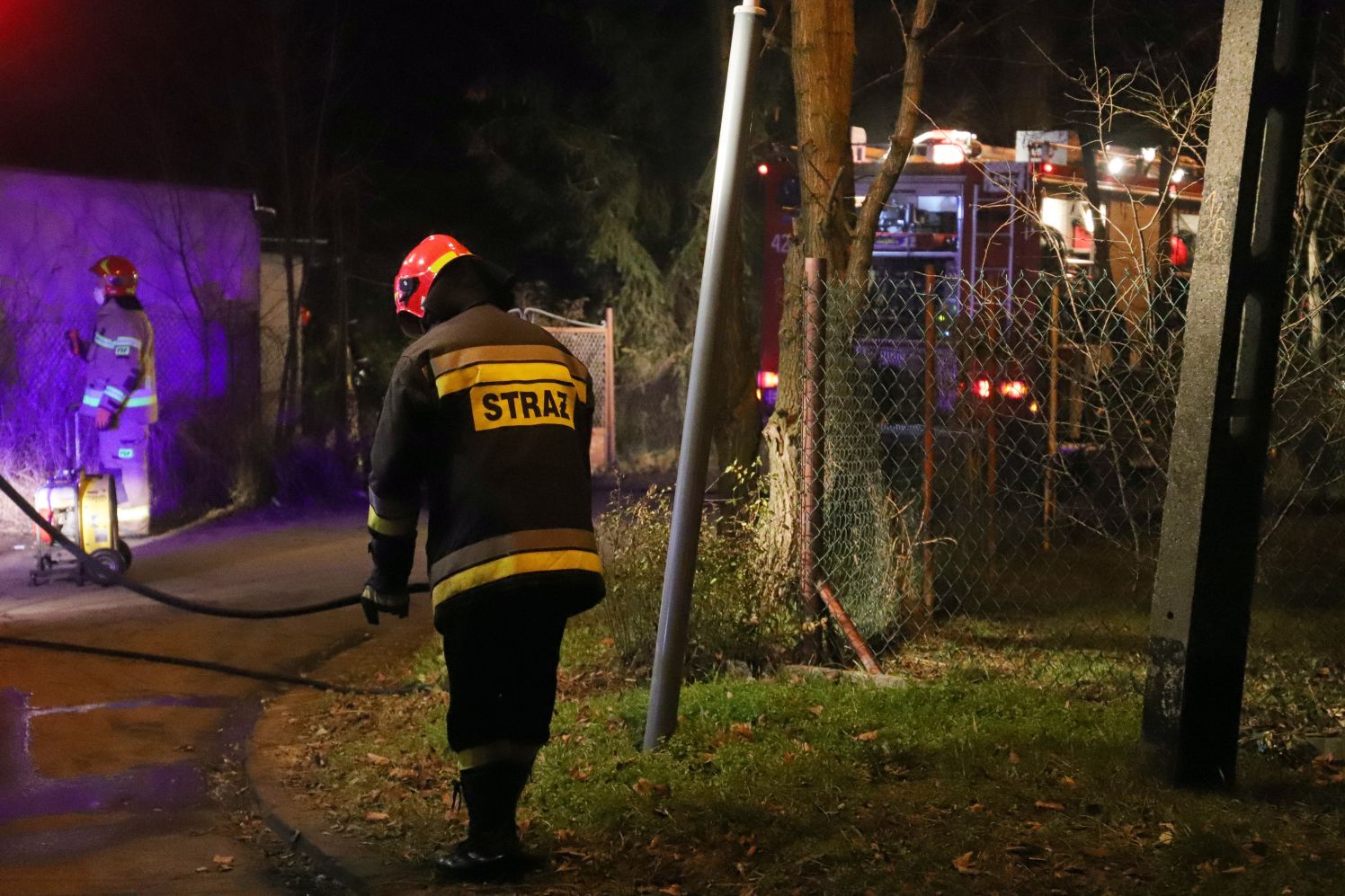 Do pożaru doszło przy ul. Granicznej w Kutnie.