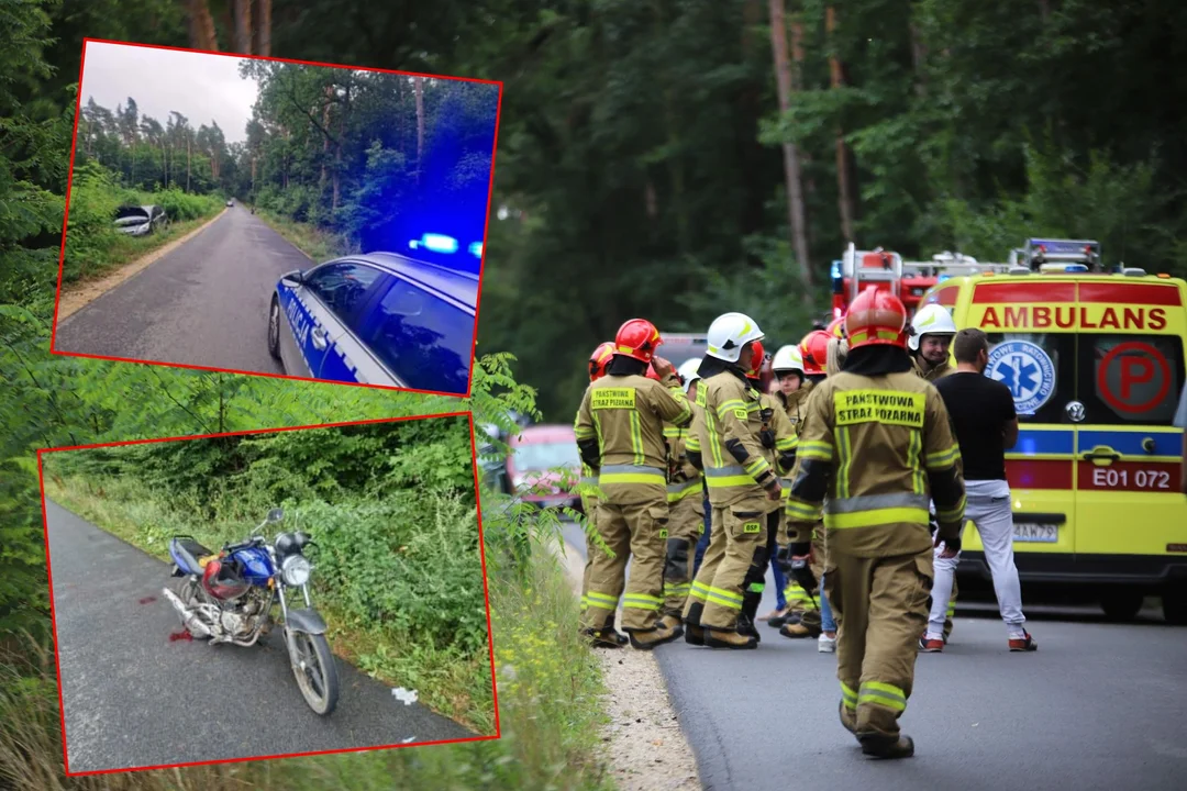 Pijany motorowerzysta spowodował wypadek pod Kutnem. Miał ponad 2 promile! - Zdjęcie główne