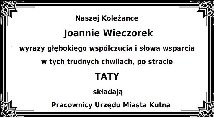 Kondolencje - Zdjęcie główne