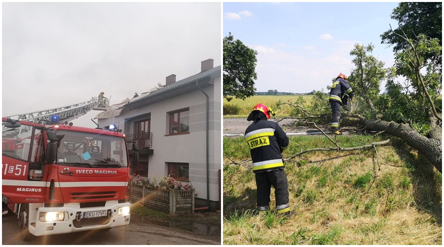 Żywioł pokazał siłę. Prawie 50 uszkodzonych dachów w powiecie kutnowskim! [ZDJĘCIA] - Zdjęcie główne