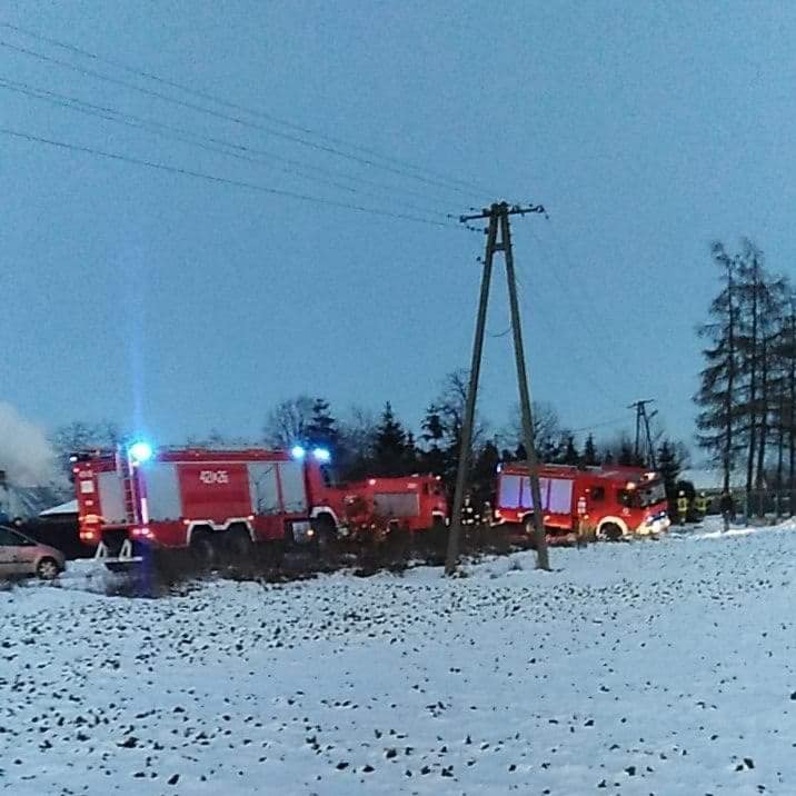 Pod Kutnem doszło do pożaru budynku gospodarczego