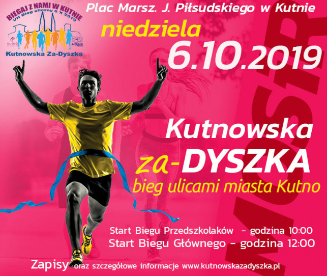 Kutnowska za-Dyszka 2019 - Opis zmian organizacji ruchu drogowego w Kutnie w dniu 06.10.2019 - Zdjęcie główne