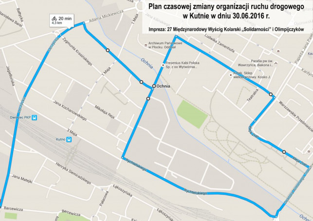 Czasowa zmiana organizacji ruchu w Kutnie - Zdjęcie główne