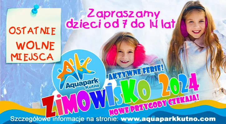 Zimowisko 2024 w Aquaparku Kutno - Zdjęcie główne