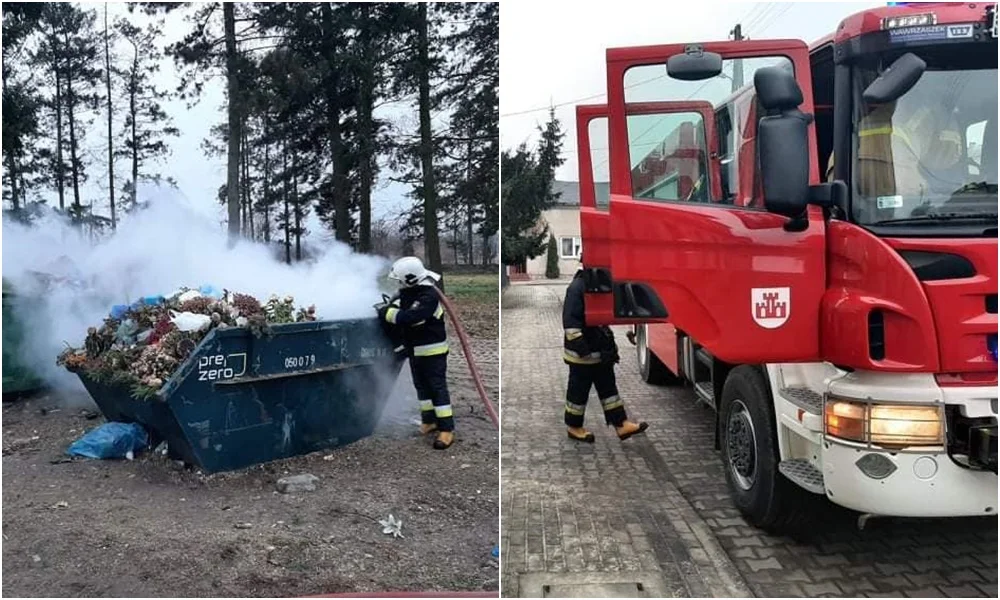 Niespokojnie pod Kutnem. Strażacy walczyli z dwoma pożarami jednego dnia [FOTO] - Zdjęcie główne