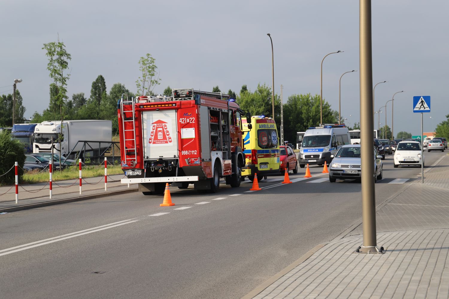 Na Żwirki i Wigury w Kutnie skuter zderzył się z osobówką