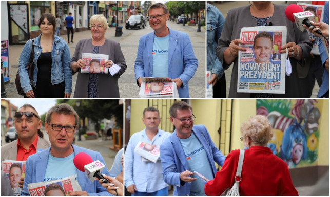 [ZDJĘCIA] Senator i posłanka agitowali w Kutnie. ''Jeśli nie wybierzemy Trzaskowskiego, wrócimy do komuny'' - Zdjęcie główne