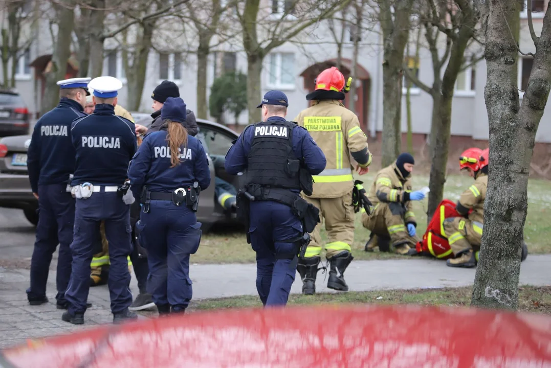 Wypadek na skrzyżowaniu Łokietka i Chrobrego w Kutnie