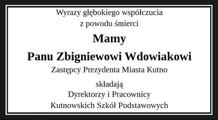 Kondolencje - Zdjęcie główne