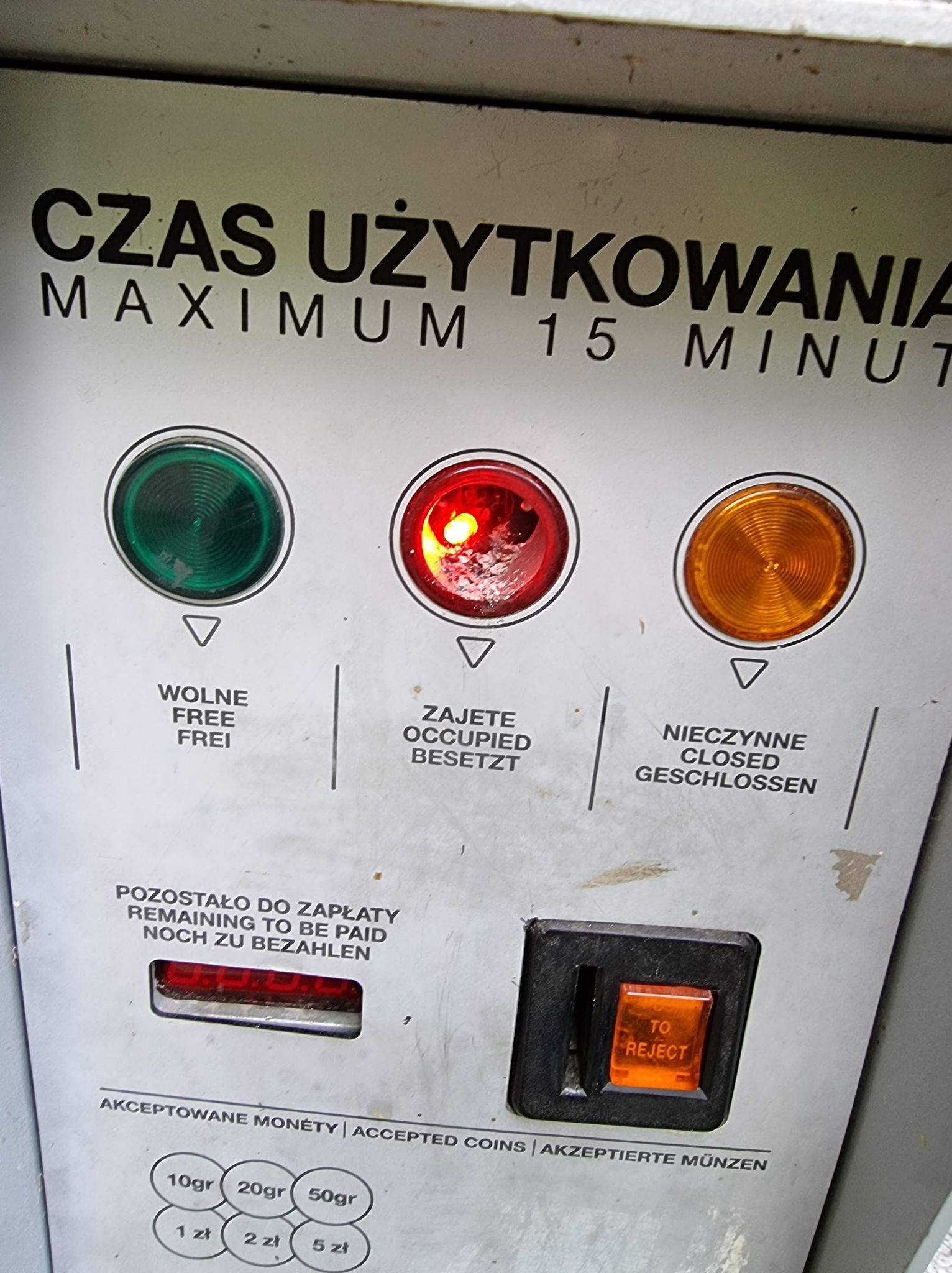 Stan toalety w Parku Wiosny Ludów daleki jest od ideału