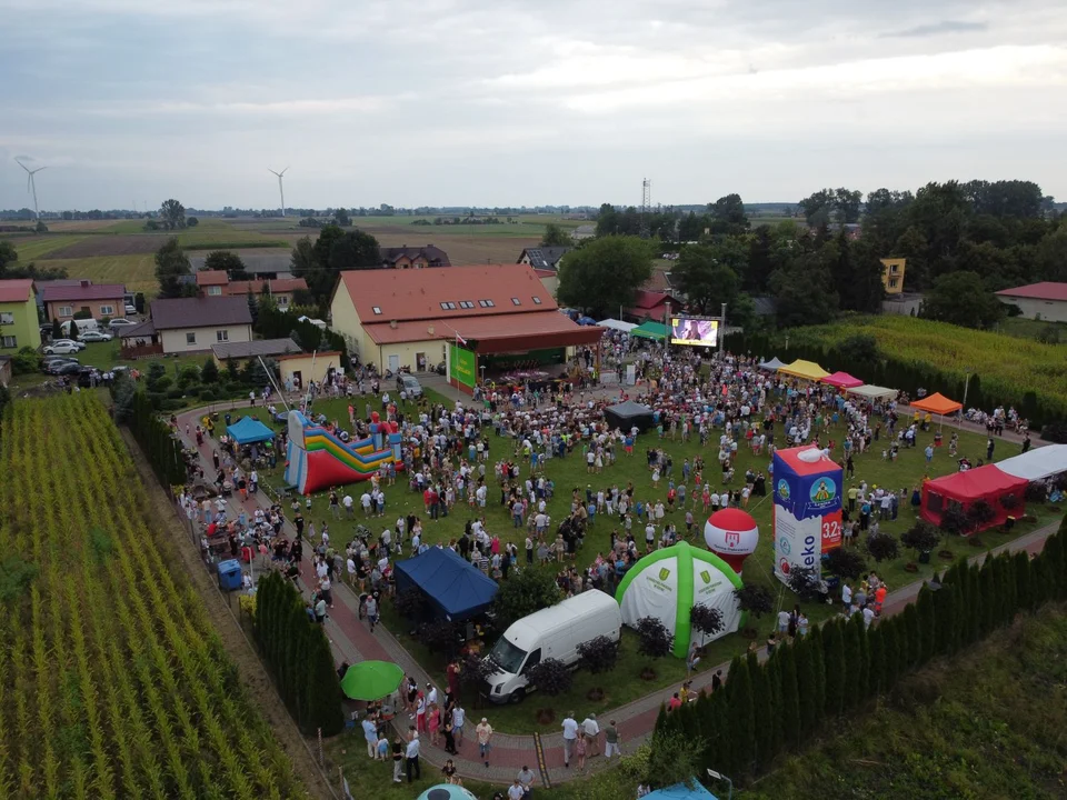 Dożynki w Krzyżanowie z lotu ptaka