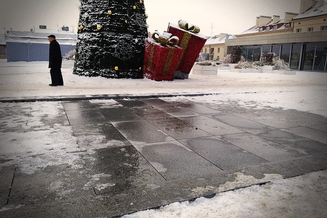 Fontanna na placu Wolności jest już naprawiona