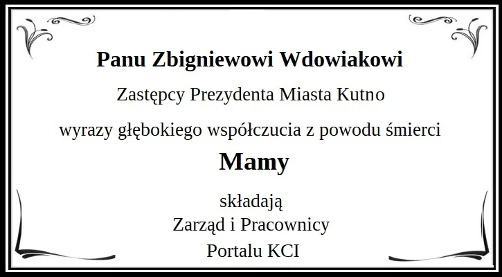 Kondolencje - Zdjęcie główne