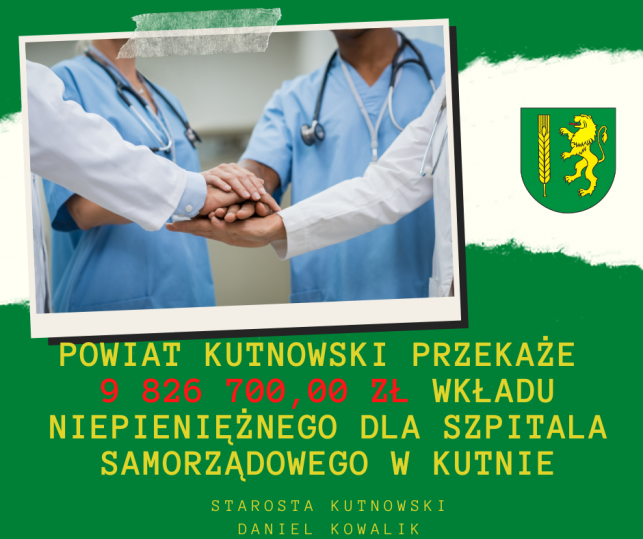 Powiat  Kutnowski  wspiera  szpital - Zdjęcie główne