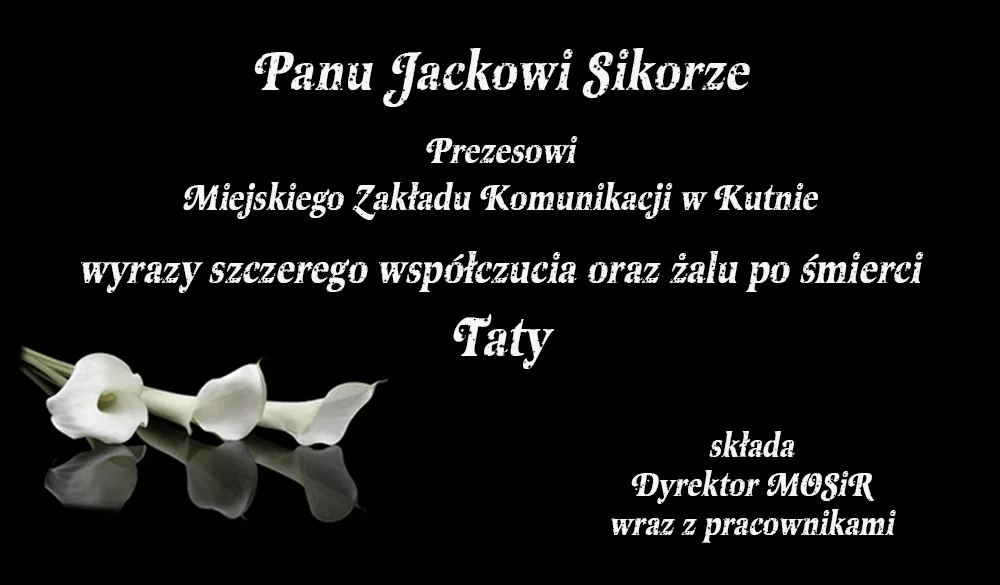 Kondolencje - Zdjęcie główne