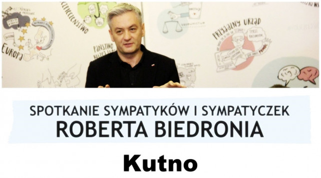 Sympatycy Roberta Biedronia już dziś spotkają się w Kutnie - Zdjęcie główne