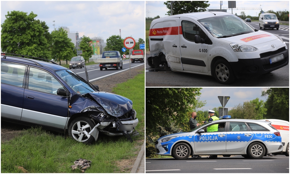 [ZDJĘCIA] Kraksa na Sklęczkowskiej. Zderzyły się dwie osobówki - Zdjęcie główne