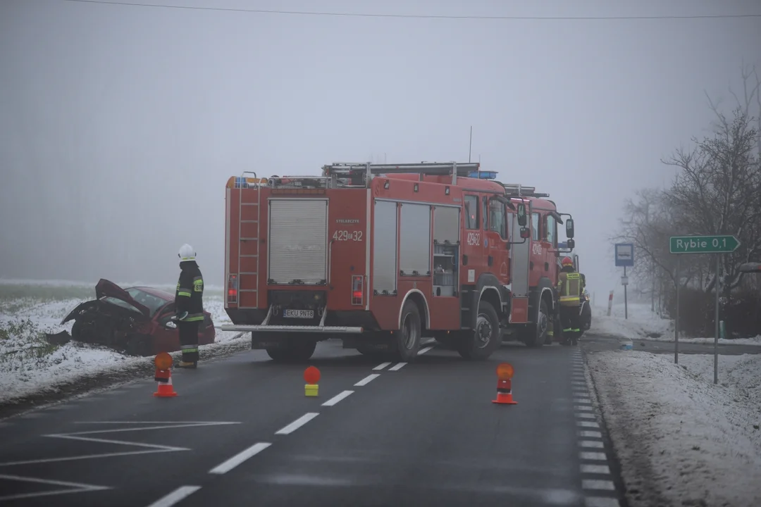 Wypadek na DW 702 między Kutnem a Łodzią