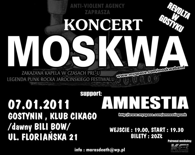 Wygraj bilet na koncert Moskwy w Gostyninie - Zdjęcie główne