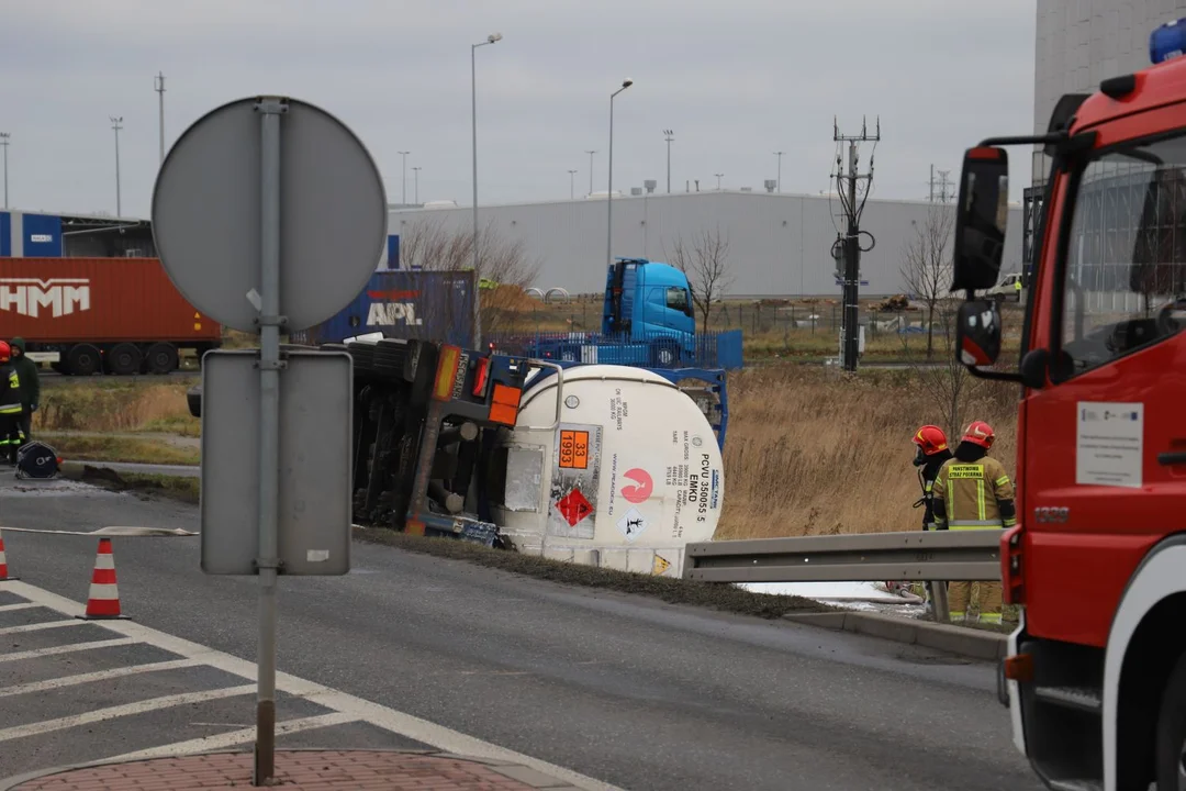 Wypadek na ul. Intermodalnej w Kutnie