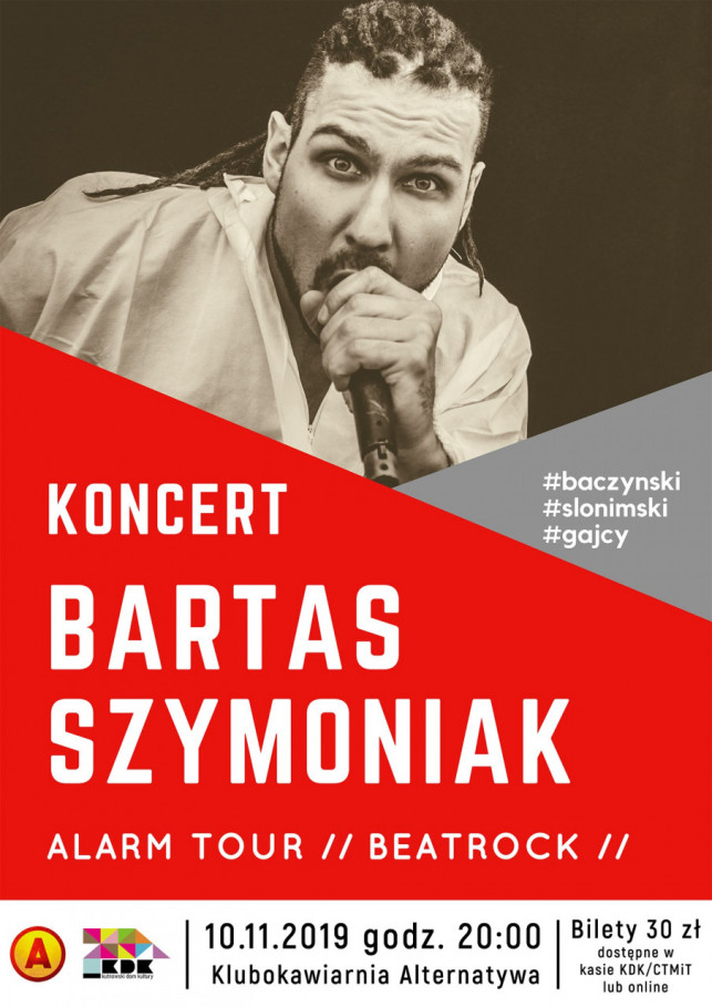 Narodowe Święto Niepodległości: Koncert Bartas Szymoniak – ‚‚Alarm” - Zdjęcie główne