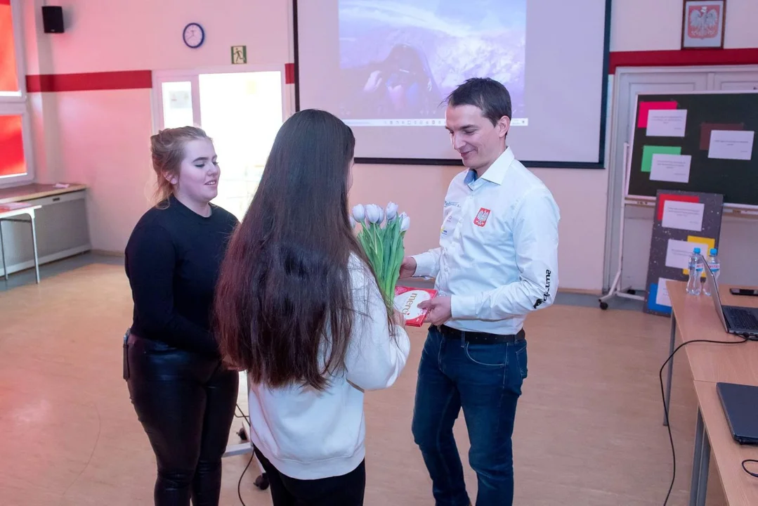 W Zespole Szkół Nr 1 im. St. Staszica w Kutnie gościł Pan Łukasz Wójcik