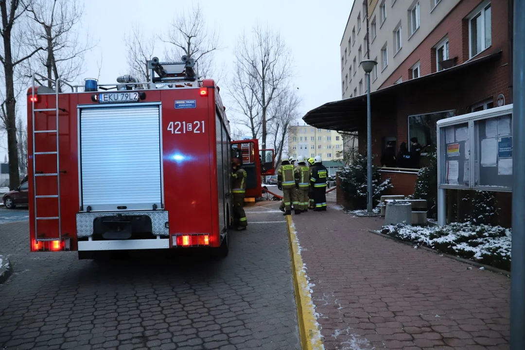 W kutnowskim Urzędzie Skarbowym doszło do pożaru