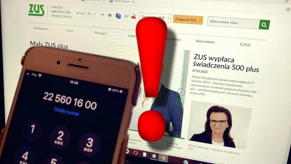 Uwaga na oszustów podszywających się pod ZUS! Chcą wyłudzić Twoje dane - Zdjęcie główne